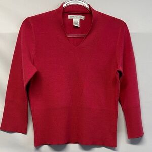 Vintage Pursuits Ltd Silk Blend 3/4 Sleeve Vintage Knit Women's M Top Sweater